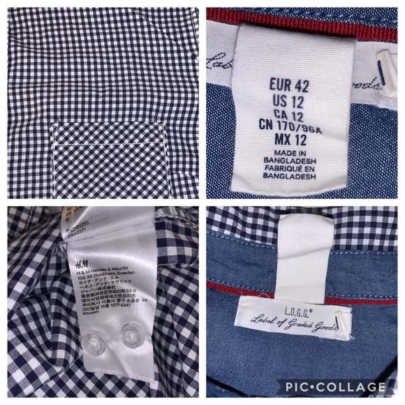 L.O.G.G Classic Checkered Button Up w/patch elbow - Picture 7 of 8